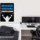 Adesivo De Parede Genki Dama - Atenção As Medidas