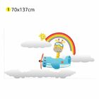 Adesivo De Parede Girafa Avião