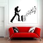 Adesivo De Parede Guitarrista-p 50x30cm