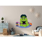 Adesivo De Parede Hulk Lendo