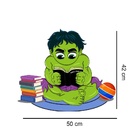 Adesivo De Parede Hulk Lendo