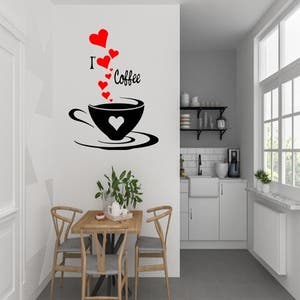 Adesivo De Parede I Love Café | Leroy Merlin