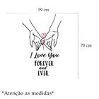 Adesivo De Parede I Love You *atenção As Medidas* Medida:59 X
