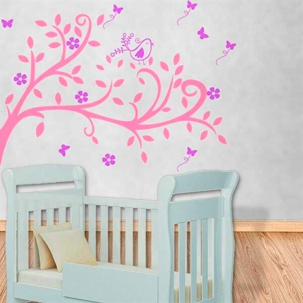 Adesivo De Parede Infantil Árvore Do Encanto-g 157x123cm