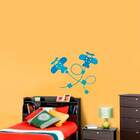 Adesivo De Parede Infantil Avião E Manobras-g 70x70cm