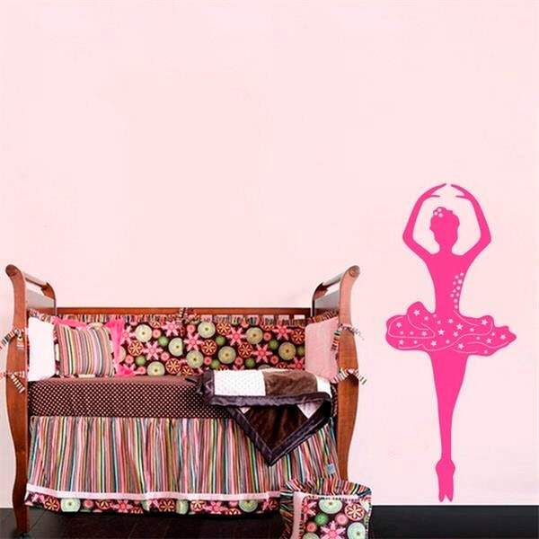 Adesivo De Parede Infantil Bailarina Mod. 4-eg 60x140cm