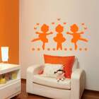 Adesivo De Parede Infantil Bailarinas Mod. 3 - Grande 118x70cm