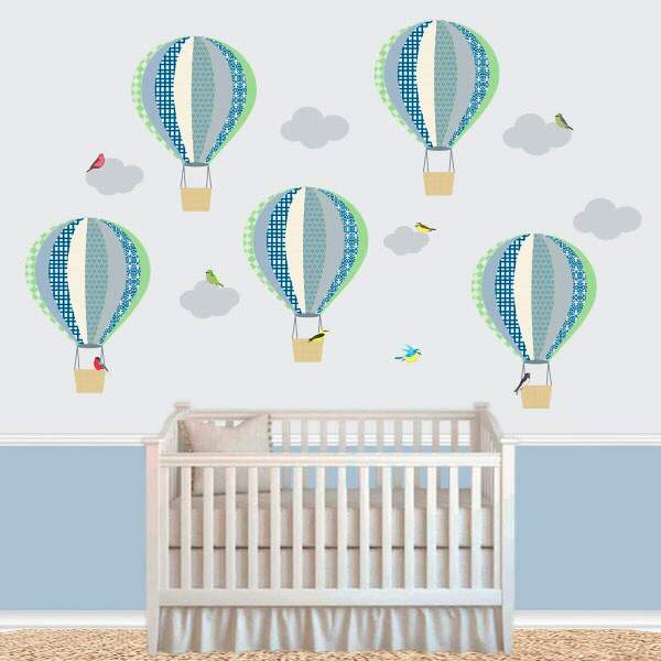 Adesivo De Parede Infantil Balões - Pequeno 91x109,5cm