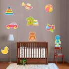 Adesivo De Parede Infantil Brinquedos Infantil-eg 120x100cm