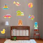 Adesivo De Parede Infantil Brinquedos Infantil - Médio 84x70cm