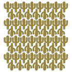 Adesivo De Parede Infantil Cactos Dourados 60un