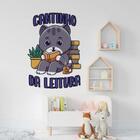 Adesivo De Parede Infantil Cantinho Da Leitura - Gato *atençã