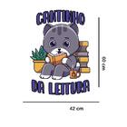 Adesivo De Parede Infantil Cantinho Da Leitura - Gato *atençã