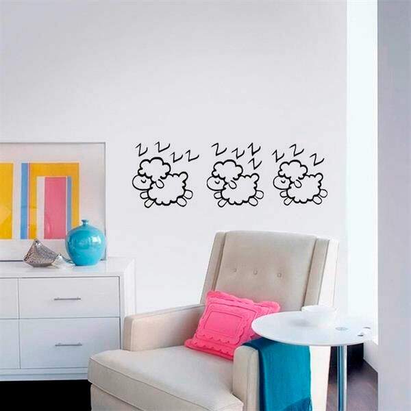 Adesivo De Parede Infantil Carneirinho Mod. 1 - Médio 50x130cm