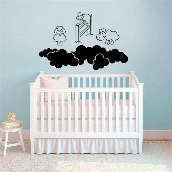 Adesivo De Parede Infantil Carneirinho Mod. 2 - Grande 104x60