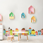 Adesivo De Parede Infantil Casas E Carros