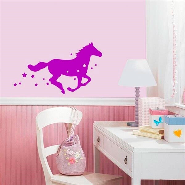 Adesivo De Parede Infantil Cavalo Cavalgando Mod. 2 - Pequeno