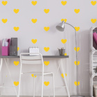 Adesivo De Parede Infantil Coração Amarelo