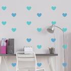 Adesivo De Parede Infantil Coração Tons De Azul