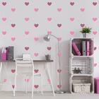 Adesivo De Parede Infantil Coração Tons De Rosa