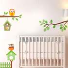 Adesivo De Parede Infantil Corujinha Família - Pequeno 80x65cm