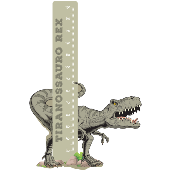 Adesivo de Parede Infantil Dinossauro Jurassic Régua