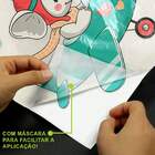 Adesivo De Parede Infantil Elefantinho Aviador-eg 85x89cm