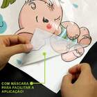 Adesivo De Parede Infantil Elefantinho Baby Chuva-es 100x94