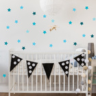 Adesivo de Parede Infantil Estrelas Azul 108un