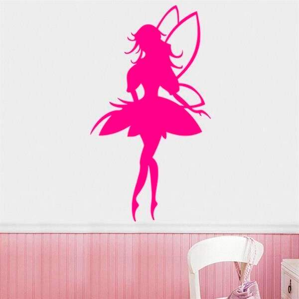 Adesivo De Parede Infantil Fada Modelo 1-g 50x90cm