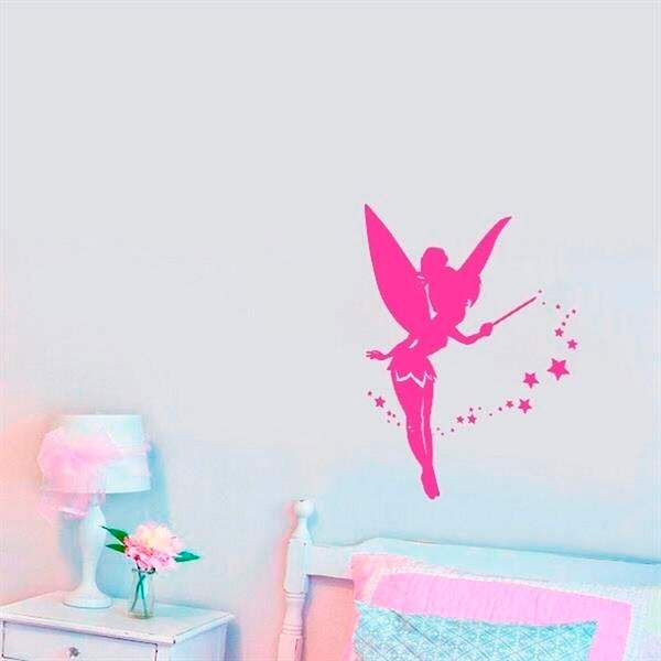 Adesivo De Parede Infantil Fadinha Mod. 9 - Extra Grande 100x