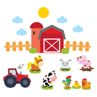 Adesivo De Parede Infantil Fazenda Feliz