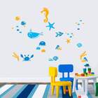 Adesivo De Parede Infantil Fundo Do Mar - Extra Grande 98x98cm