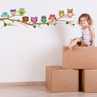 Adesivo de Parede Infantil Galho das Corujas (Esquerda para D