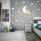 Adesivo De Parede Infantil Lua Estrelas E Nuvens - Estrelas L