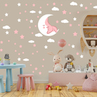 Adesivo De Parede Infantil Lua Estrelas E Nuvens - Estrelas R