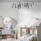 Adesivo De Parede Infantil Pandinha Baby De Rosa-eg 85x106cm