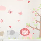 Adesivo de Parede Infantil para Quarto Safari Menina