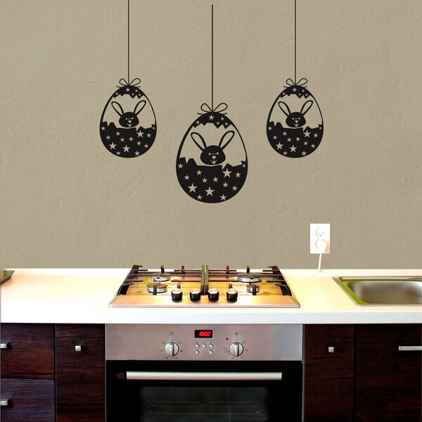 Adesivo De Parede Infantil Páscoa 10-p 25,5x38cm