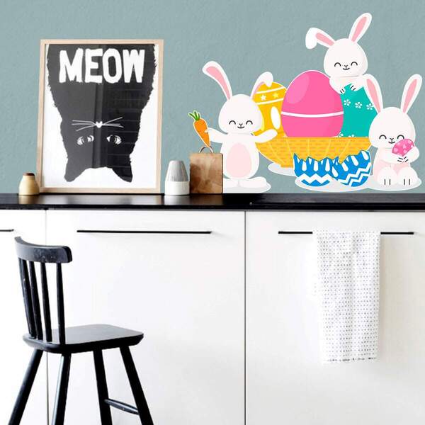 Adesivo De Parede Infantil Páscoa 12-m 55x43cm