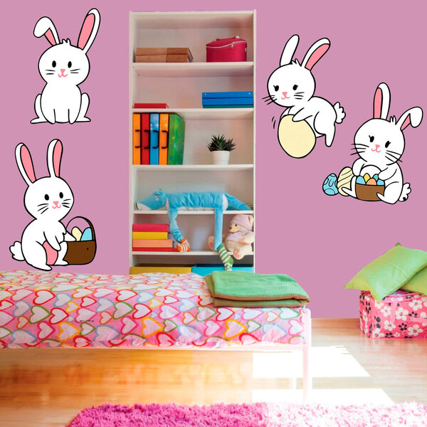Adesivo De Parede Infantil Páscoa 6-m 39x55cm