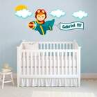 Adesivo De Parede Infantil Piloto De Avião - Médio 125x65cm