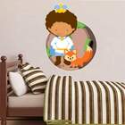 Adesivo De Parede Infantil Príncipe Com Raposa -médio 52x70cm
