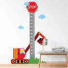 Adesivo de Parede Infantil Régua Carros na Cidade