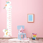 Adesivo de Parede Infantil Régua Unicornio Branco