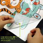Adesivo De Parede Infantil Tigre Aviador-p 55x62cm