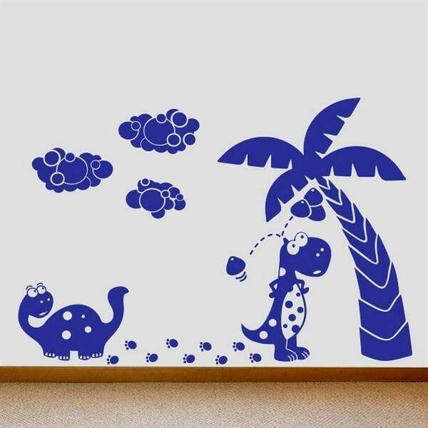 Adesivo De Parede Infantil Turminha Dinossauro - Pequeno 60x4