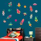 Adesivo De Parede Infantil Turminha Espacial - Médio 75x75cm