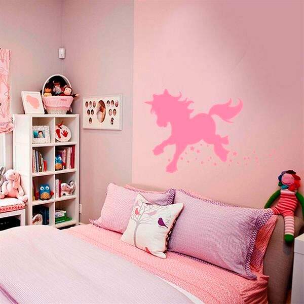 Adesivo De Parede Infantil Unicórnio - Grande 80x60cm