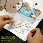 Adesivo De Parede Infantil Ursinho Com Cachorro-es 100x74cm